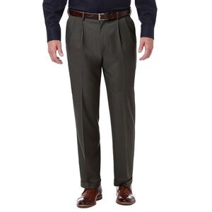Haggar 42x30 Premium Comfort Dark Gray Dress Pants